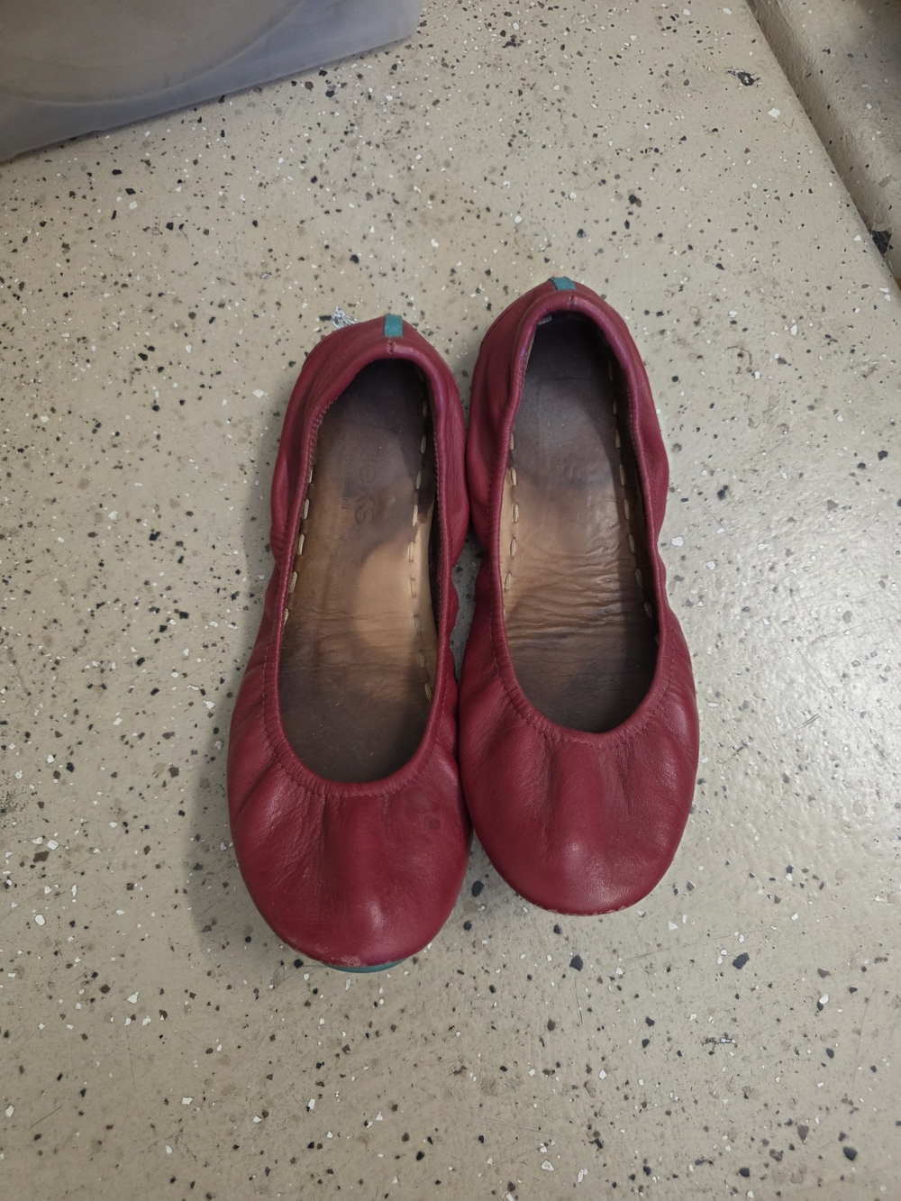 Tieks Red Leather Ballet Flats